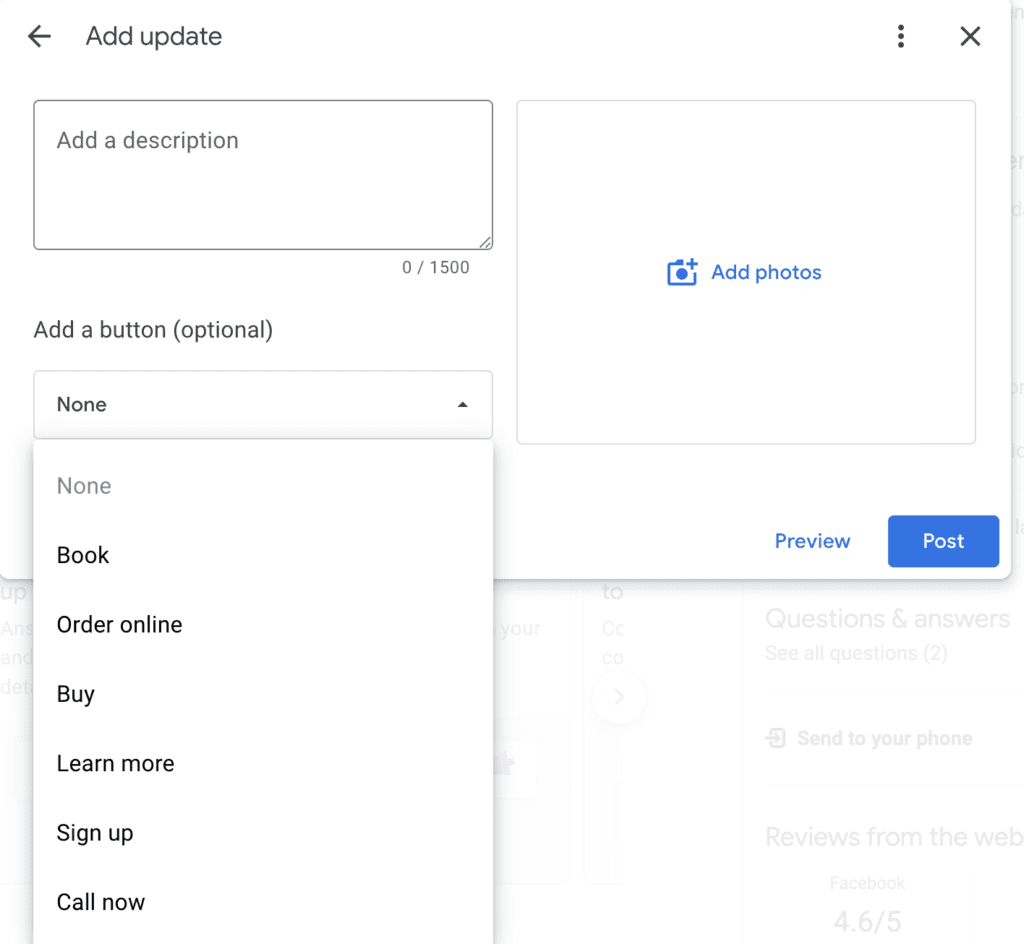 adding posts to google business 2022