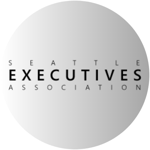Seattle Executives Association logo in gradient circle