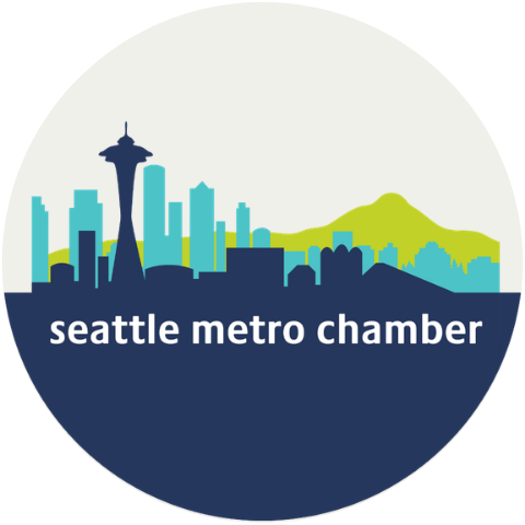 Seattle Metro Chamber logo with Seattle skyline