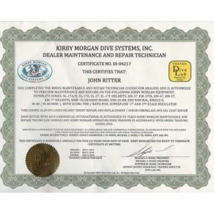 Kirby Morgan® & Interspiro (Aga) Products Repair & Maintenance