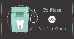 Banner promoting flossing