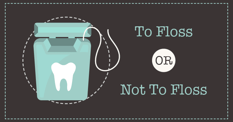 Banner promoting flossing