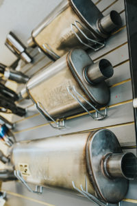 Muffler options at Bucky's Renton Auto Repair