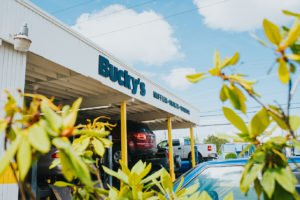 Car being repaired at Bucky's Auto Repair Tacoma 48th Street