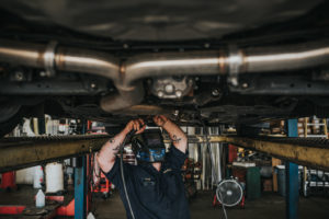 Welding at Bucky's Fife Auto Repair