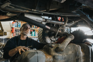 transmission being repaired at Bucky's Tacoma Sprague Auto repair location
