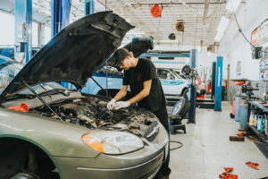 engine being repaired at Bucky's silverdale auto repair