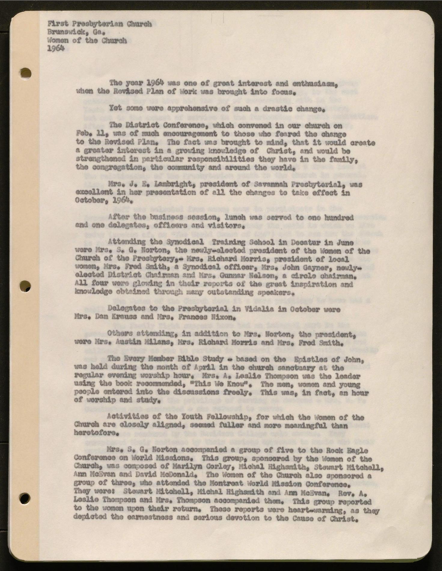 This history includes the years 1946-1954, 1956-1969.
