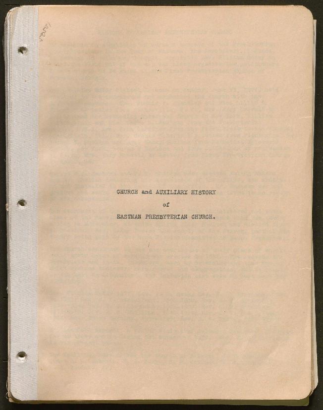 This history includes the years 1933, 1937-1953, 1955-1970. It also includes a summary of the years 1877-1933 (part of the 1933 history) and a summary of the years 1910-1937 (part of the 1937 history).