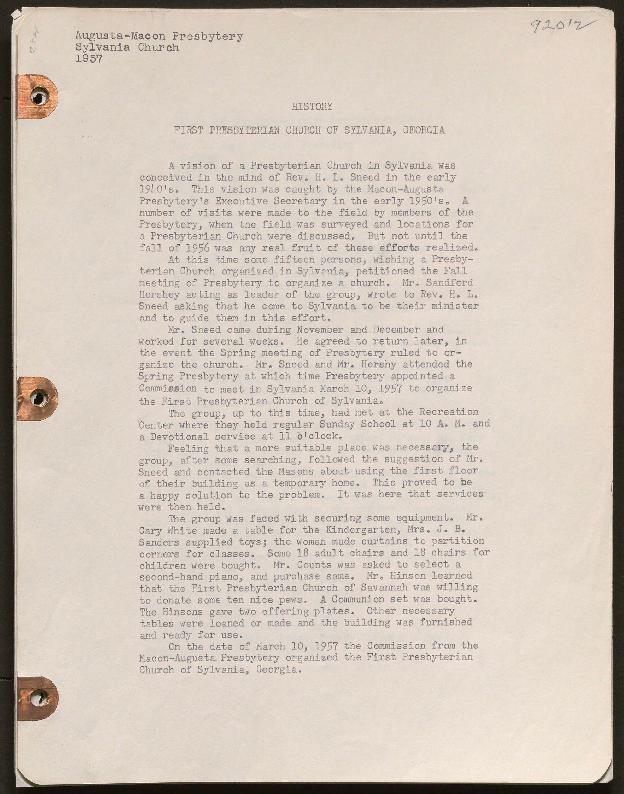 This history includes the years 1957-1961, 1964, 1967-1970.
