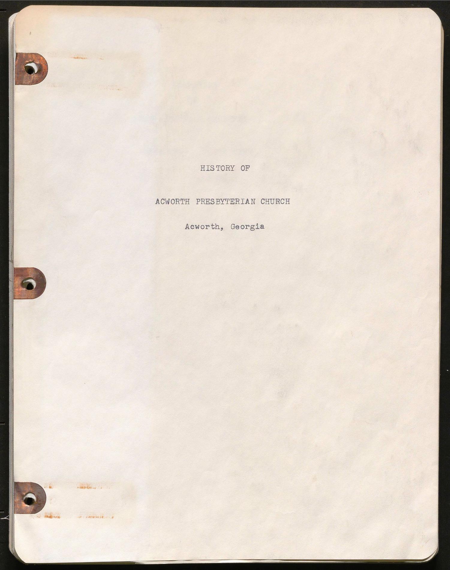This history includes the years 1938-1969.