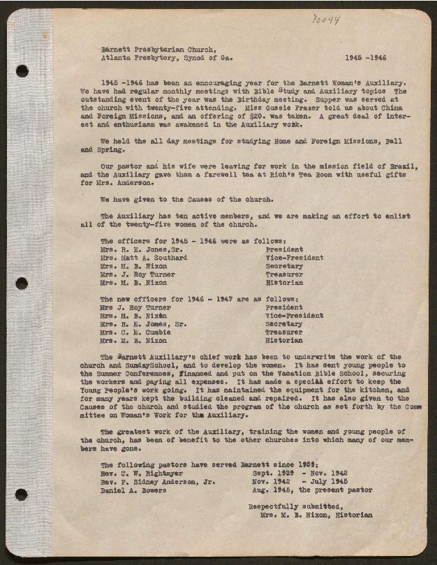 This history includes the years 1945-1946.