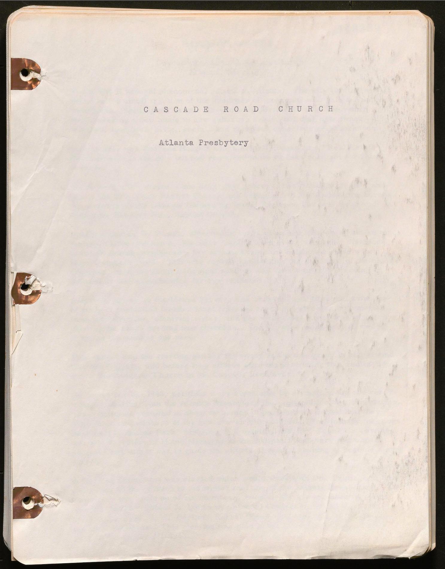 This history includes the years 1949-1968. It also includes a separate summary of the years 1948-1958.
