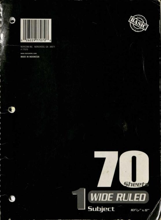 Record book that includes meeting minutes for Bethlehem Primitive Baptist Church in Cook County, 2003-2007.