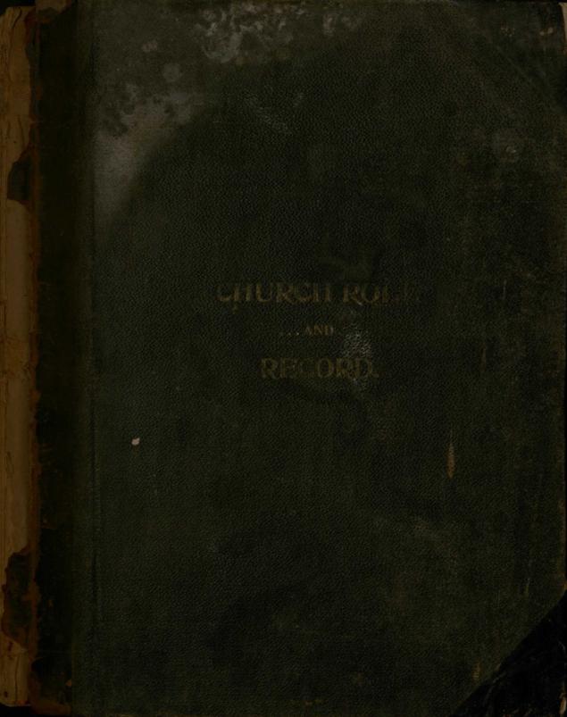 Record book that includes building committee notes, meeting minutes, in memoriams, and membership lists for Stillmore Baptist Church in Emanuel County, 1907-1910.