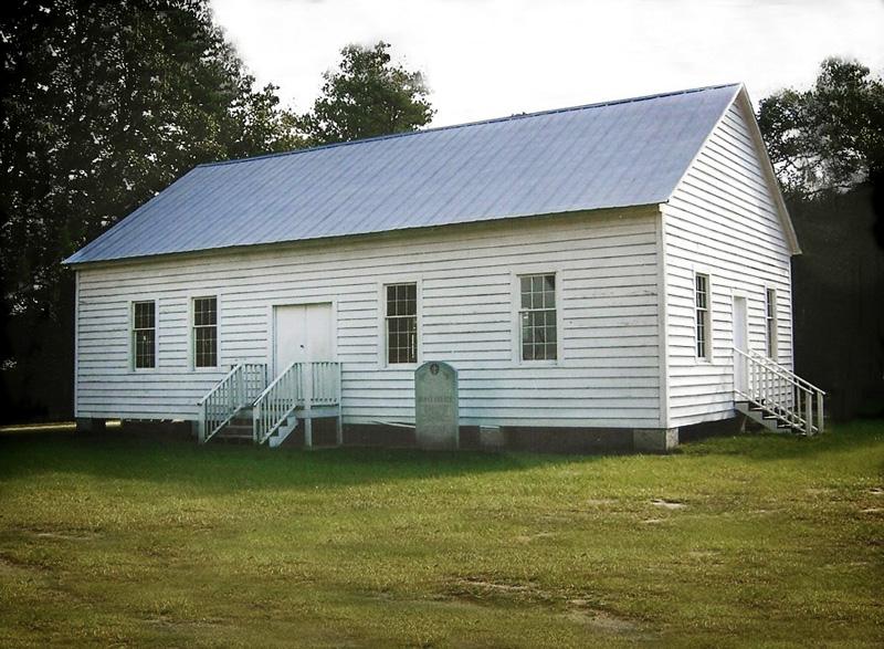 This record contains 8 images of Burnt Church Primitive Baptist.
