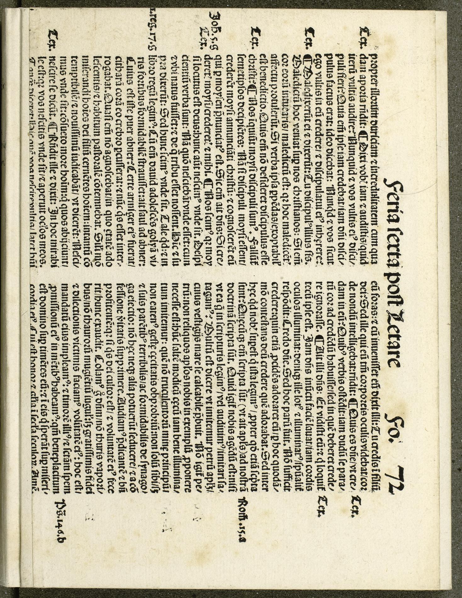 Summary: As professor of Logic and Rhetoric at Ingolstadt, Eck had the duty of writing the theses his students defended as part of the requirement for obtaining their doctorates. This one on oaths and vows was written and defended in 1516. M. Kretz was the respondent. This is a very early example of a printed dissertation.