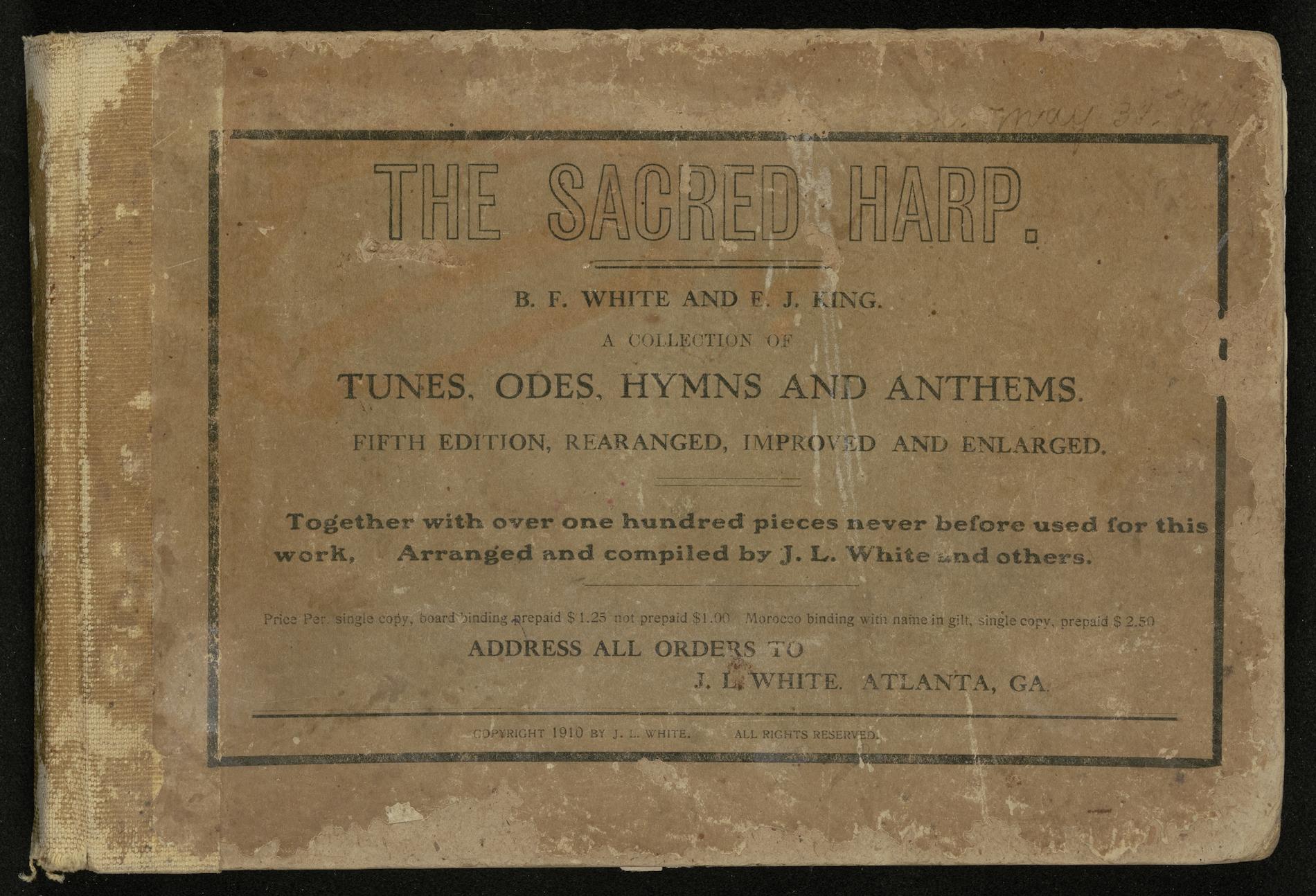 Summary: 5th edition, rearranged, improved and enlarged [!] Together with over one hundred pieces never before used for this work, arranged and compiled by J.L. White and others.