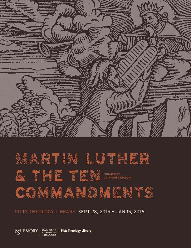 A catalog designed to accompany the &quot;That We a Godly Life May Live&quot; exhibition.