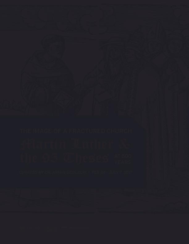 A catalog designed to accompany the &quot;The Image of a Fractured Church&quot; exhibition.