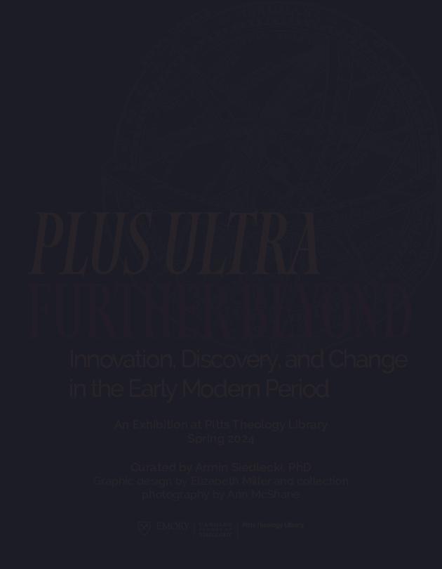 A catalog designed to accompany the &quot;Plus Ultra&quot; exhibition.
