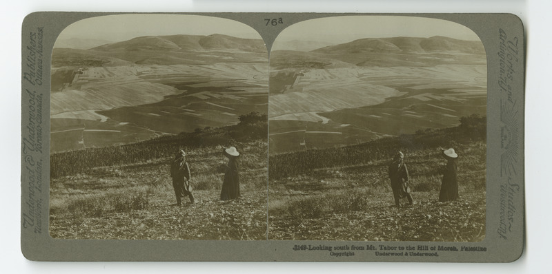 A view from Mount Tabor towards the Hill of Morah.