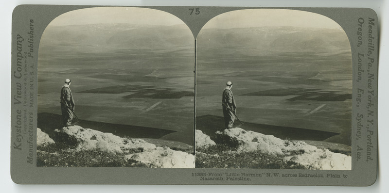 A view across the Plains of Esdraelon towards Nazareth.