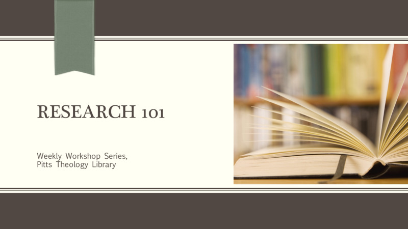 These slides help guide students through the process of analyzing a research assignment, formulating a research question, exploring primary/secondary/tertiary resources, guilding an argument, and beginning the process of writng a research paper.