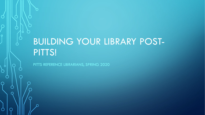 These slides provide information on accessing Pitts Theology Library materials as an alumni and tips for how to identify, select, and use quality sources beyond Pitts.