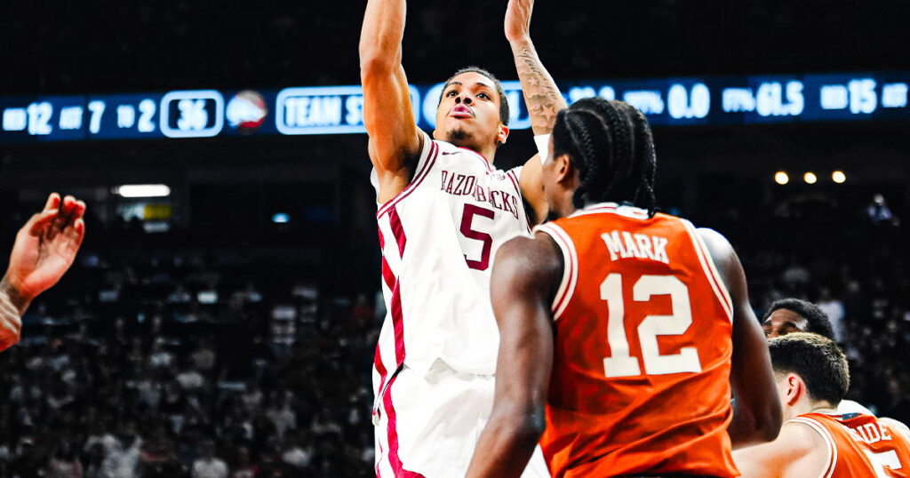 Texas loses big on the road to Arkansas. Red River awaits at home