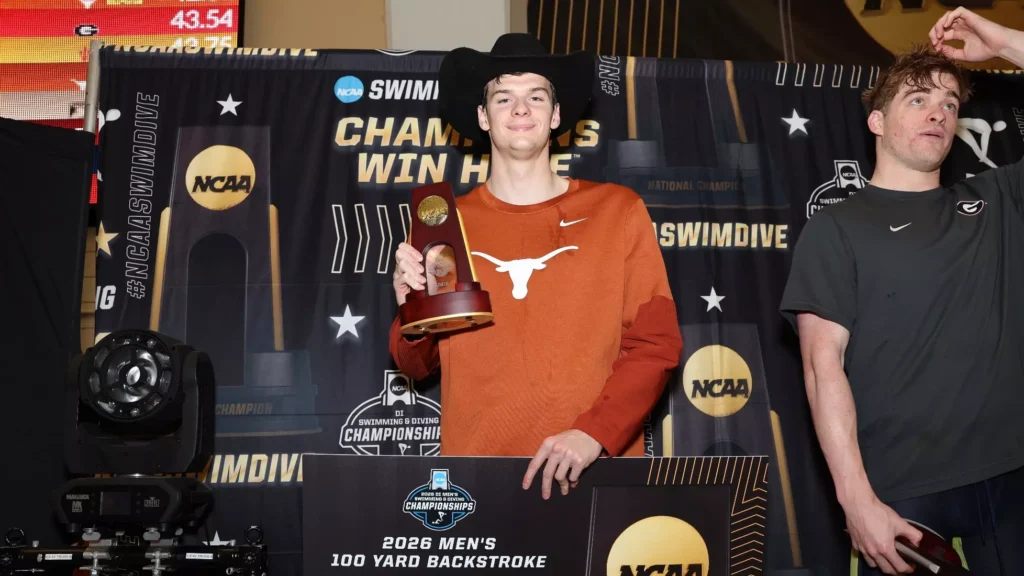 Light the Tower!  Texas wins the NCAA men’s swimming & diving championship