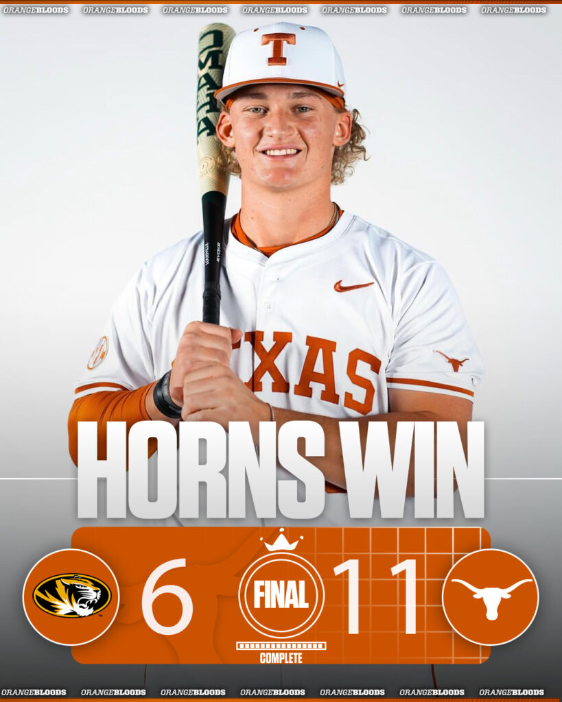 Horns Power Past Tigers to Take Series
