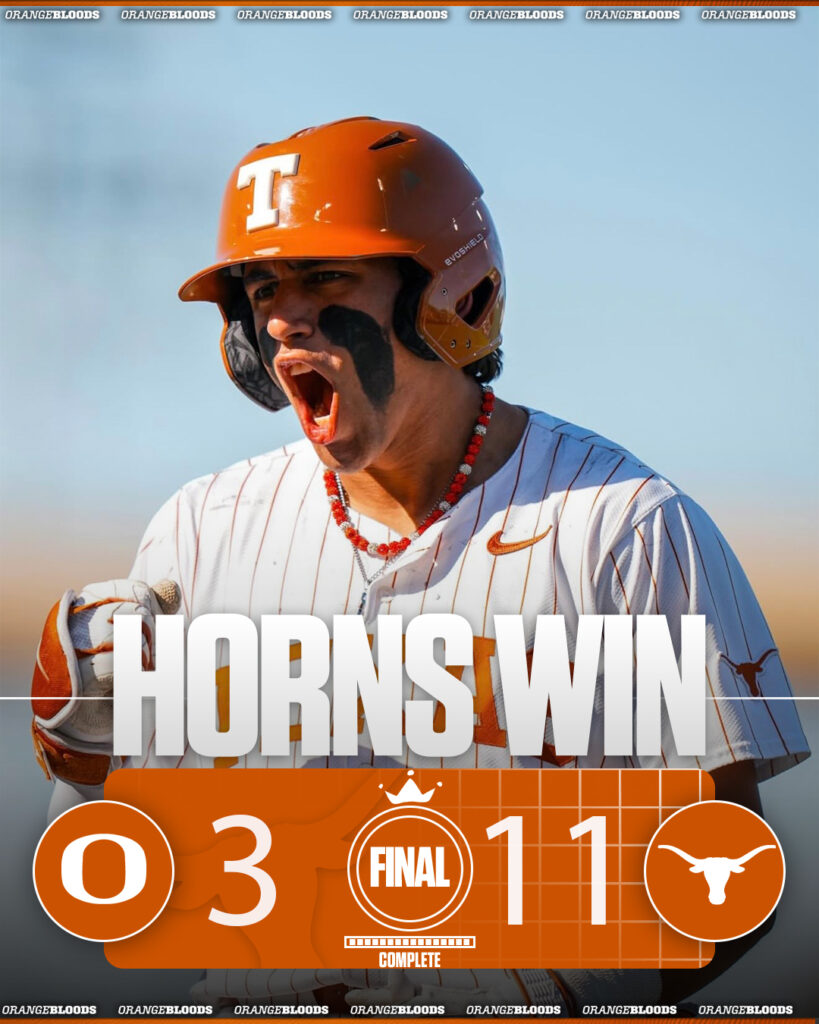 Texas Offense Shines, Claims Game One Victory