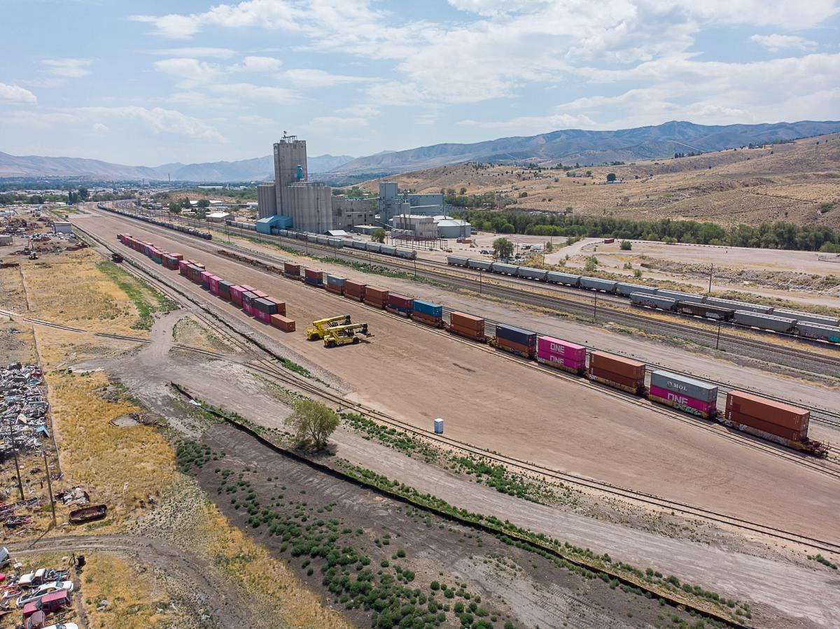 Pocatello rail yard completed
