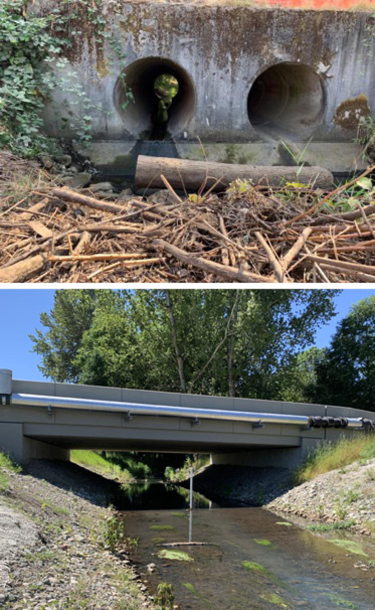 Lower Wapato Creek culverts