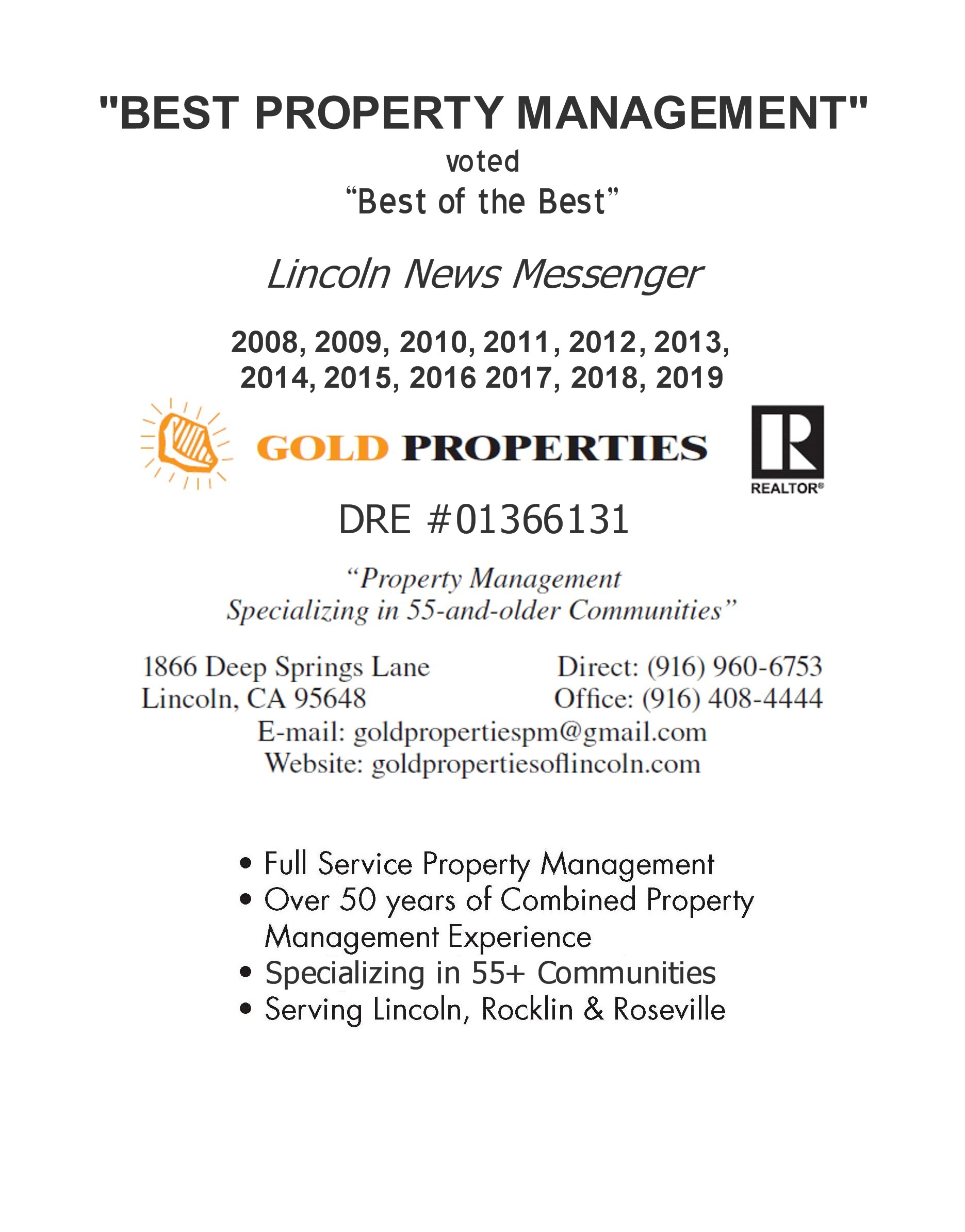 Gold Properties