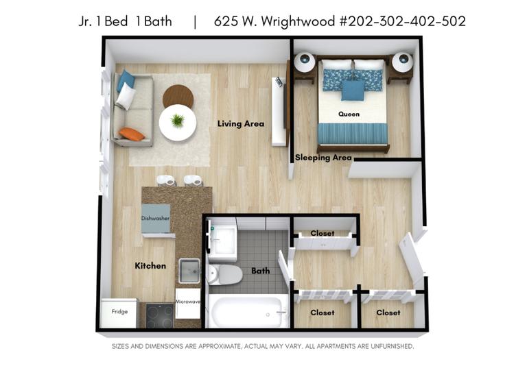 625 W Wrightwood Ave, Unit CL402, Chicago Rental Listings Avail