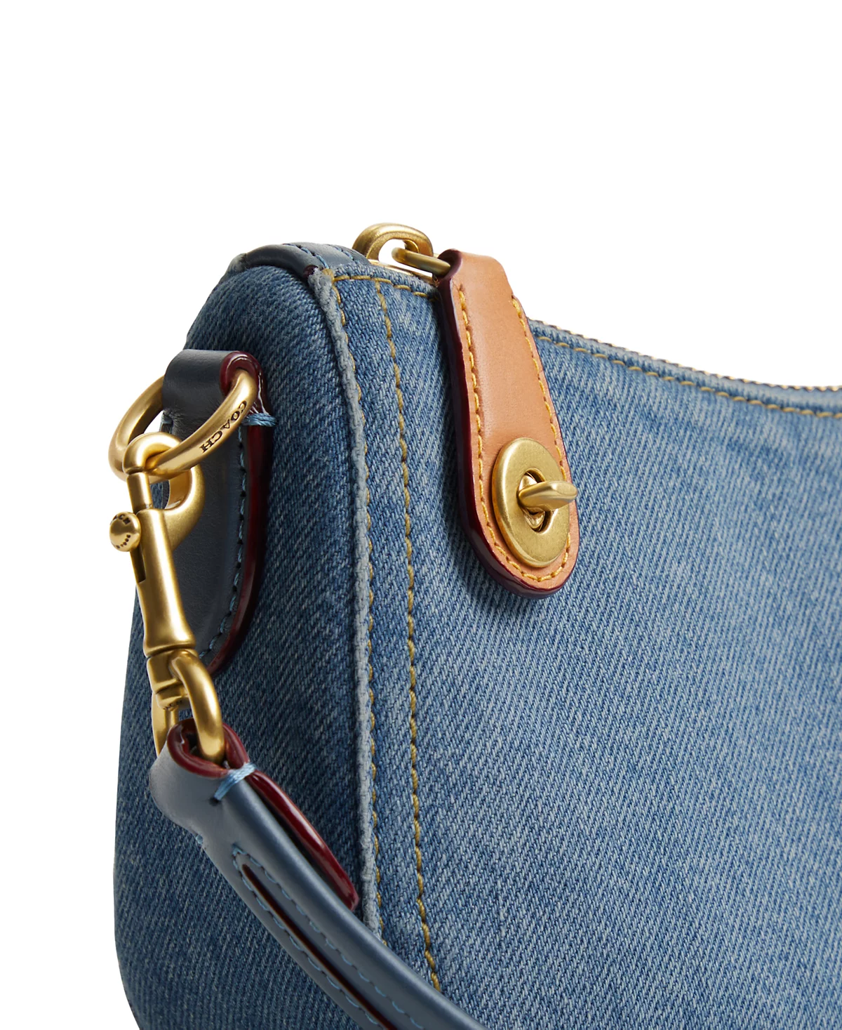 COACH Swinger 20 Mini Denim Shoulder Bag