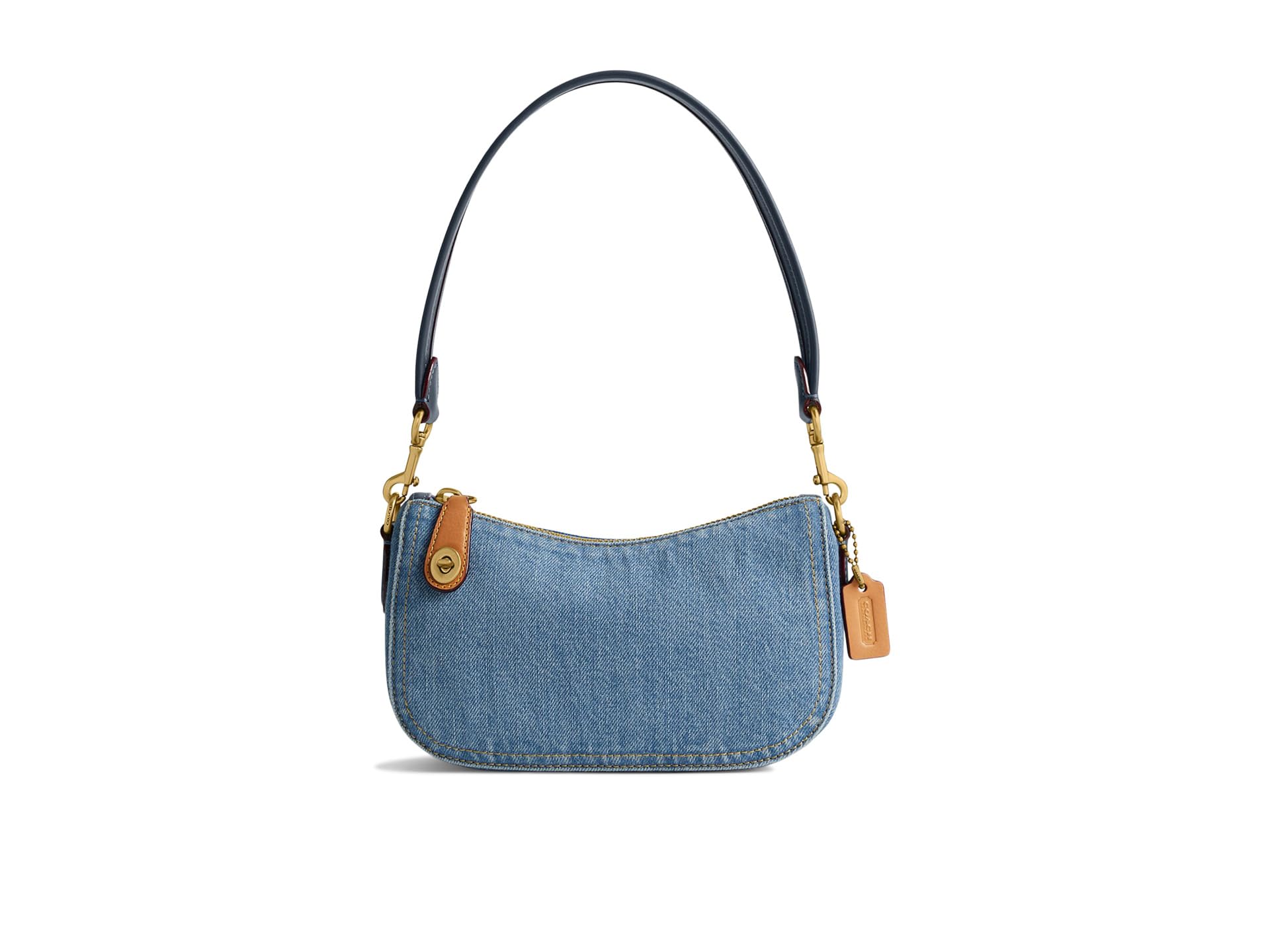 美品　Coach Denim Aacessory Porch Bag COACH Swinger 20 Mini Denim Shoulder Bag