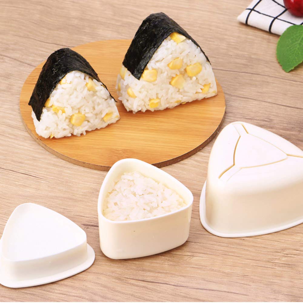 Onigiri 2 Pieces Rice Ball Mold Makers, Triangle Sushi Mold for