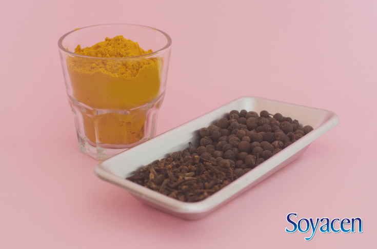 Ingredientes para preparar Golden Milk de Soyacen Bebida de Soya en Polvo