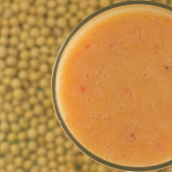 Receta de licuado de kiwi con bebida de soya Soyacen