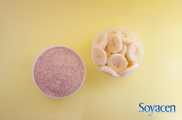 Ingredientes para Licuado de plátano, trigo y Soyacen bebida de Soya | BLOG Soyacen | pronacen.com