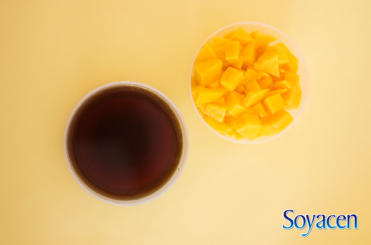 Ingredientes para la Receta de licuado de mango con Soyacen Bebida de Soya | Blog Soyacen | pronacen.com