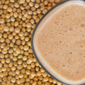 Licuado de Soyacen Capuchino con platano