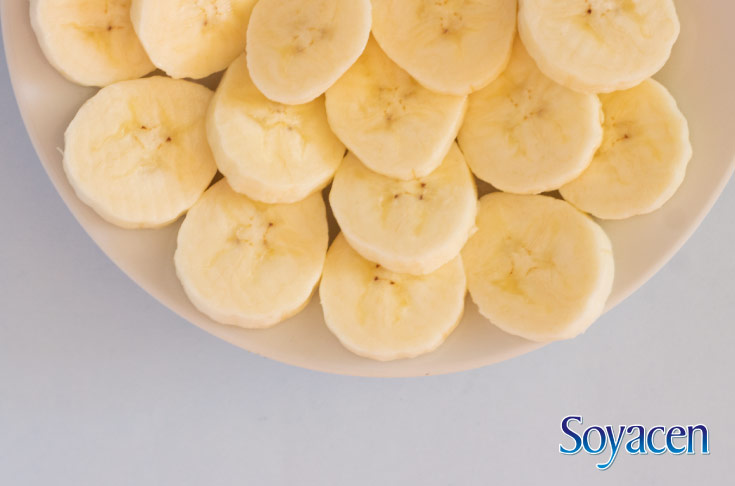 Ingredientes Licuado de plátano con Soyacen Capucchino.