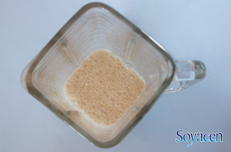 Licuado de plátano con Soyacen Capucchino.