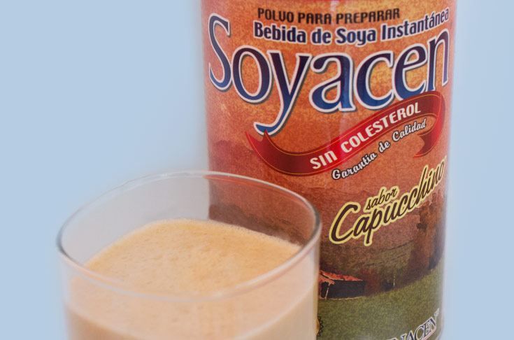 Licuado de plátano con Soyacen Capucchino.