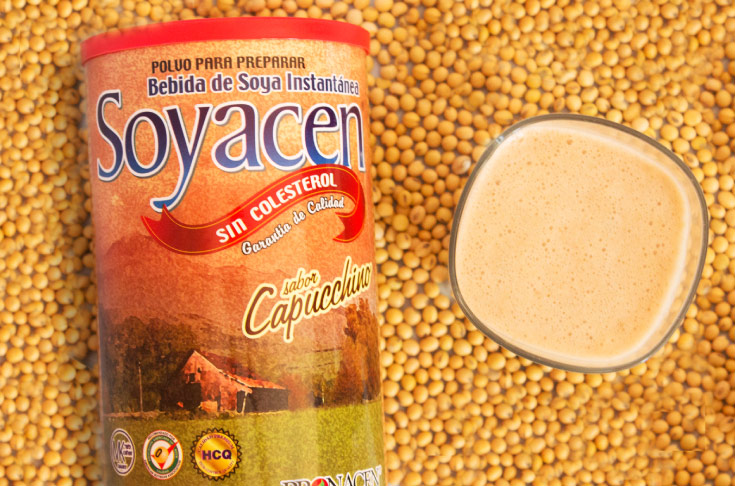 Licuado de plátano con Soyacen Capucchino.