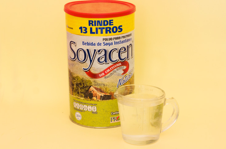 Ingredientes Licuado de Soyacen con nueces.
